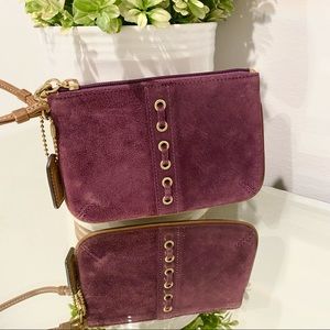 Coach Vintage Suede Mini Wristlet Wallet